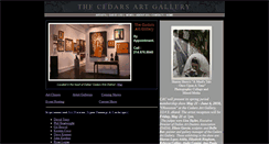 Desktop Screenshot of cedarsartgallery.com